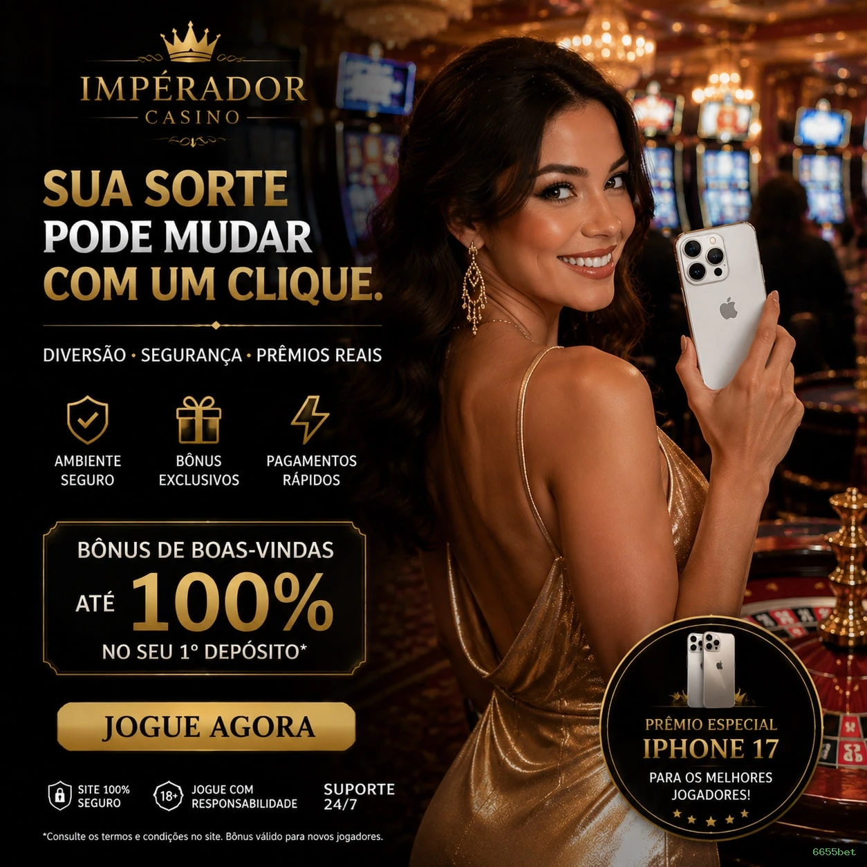 Slots online da 6655bet com jackpots progressivos